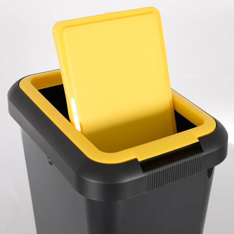 Poubelle recyclage Mondex Ecobin Jaune Avec couvercle 25 L