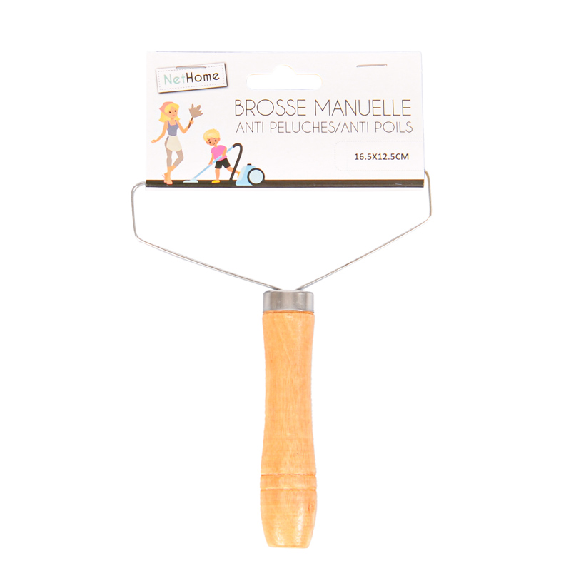 Brosse manuelle anti peluches et anti poils