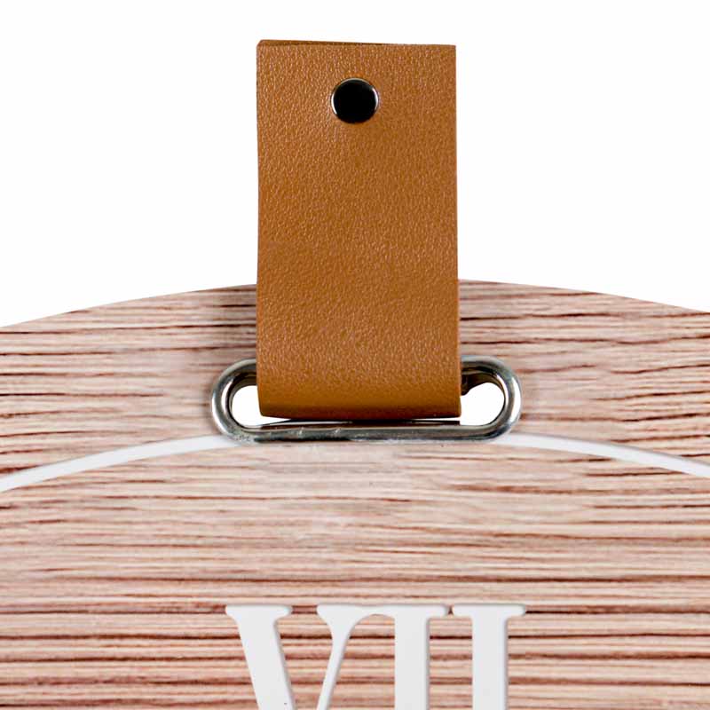 Horloge romaine en bois 