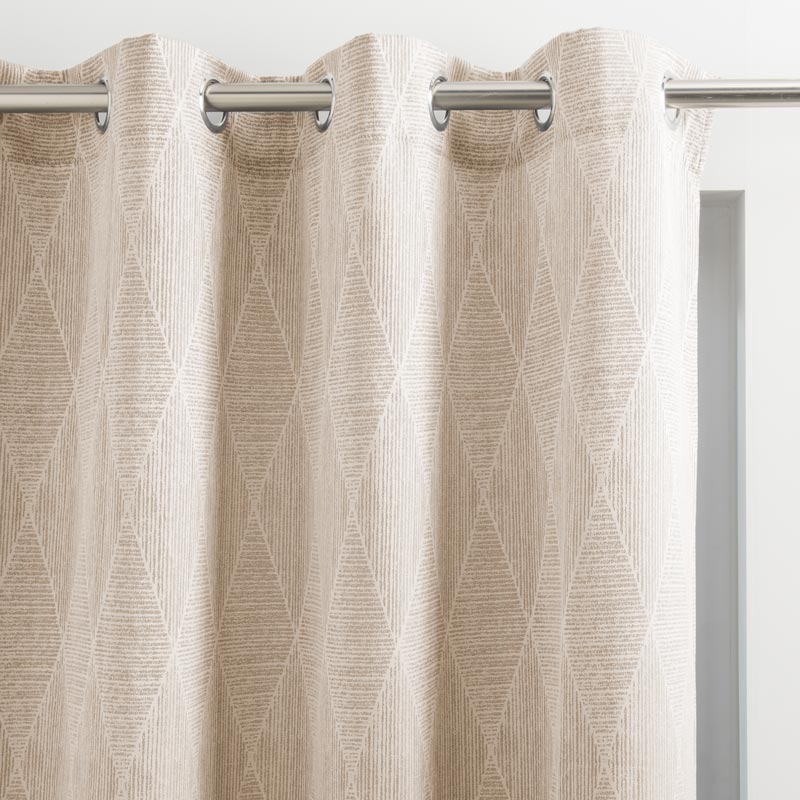 Rideau jacquard 'Massai' beige