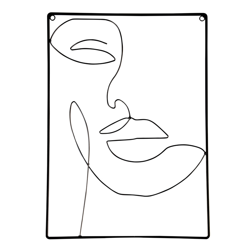 Cadre décoratif avec visage