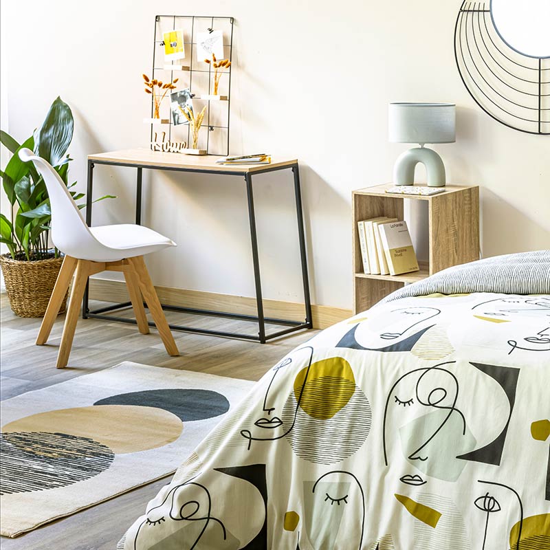Tapis 'Modern Circles' crème