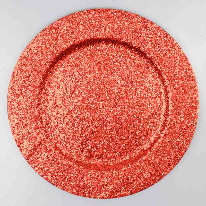 Sous-assiette de présentation 'Glam' Rouge