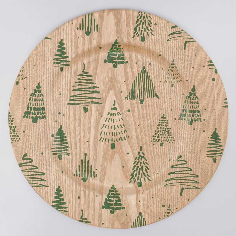 Sous-assiette de présentation 'Sapins'