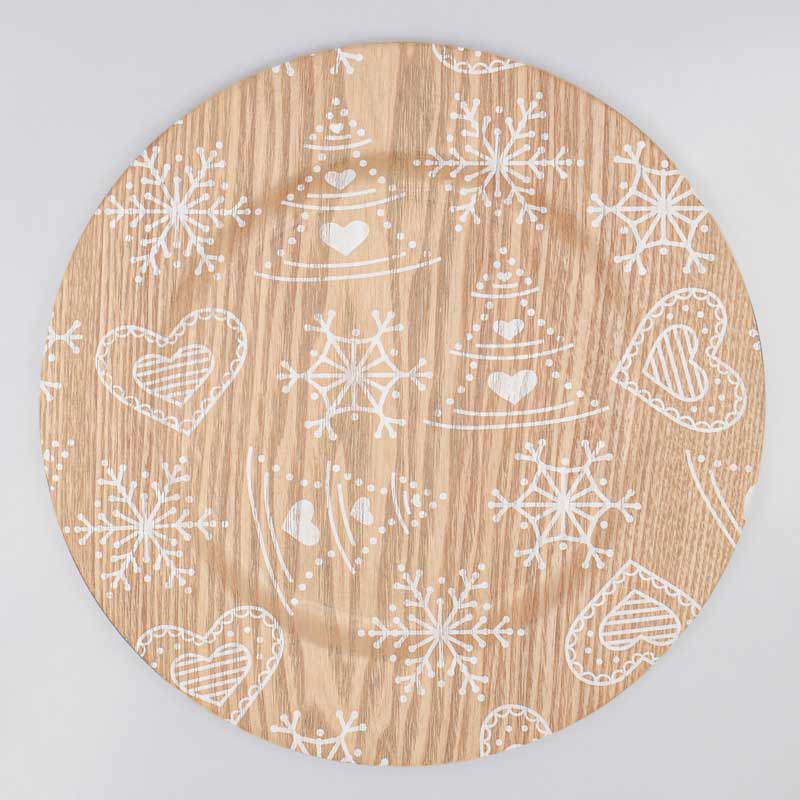 Sous-assiette de présentation 'Flocons'