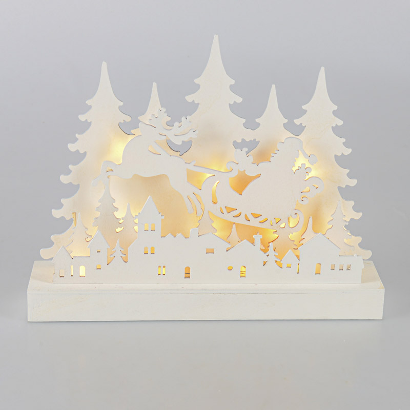 Décoration lumineuse 12 LED blanc chaud