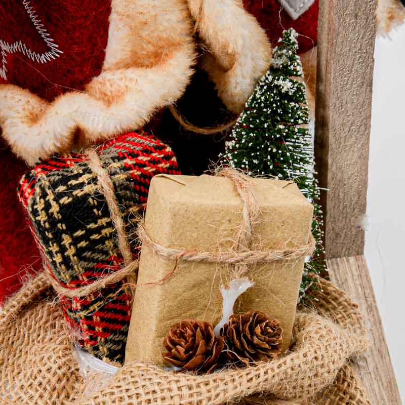 Figurine Père Noël sur traineau