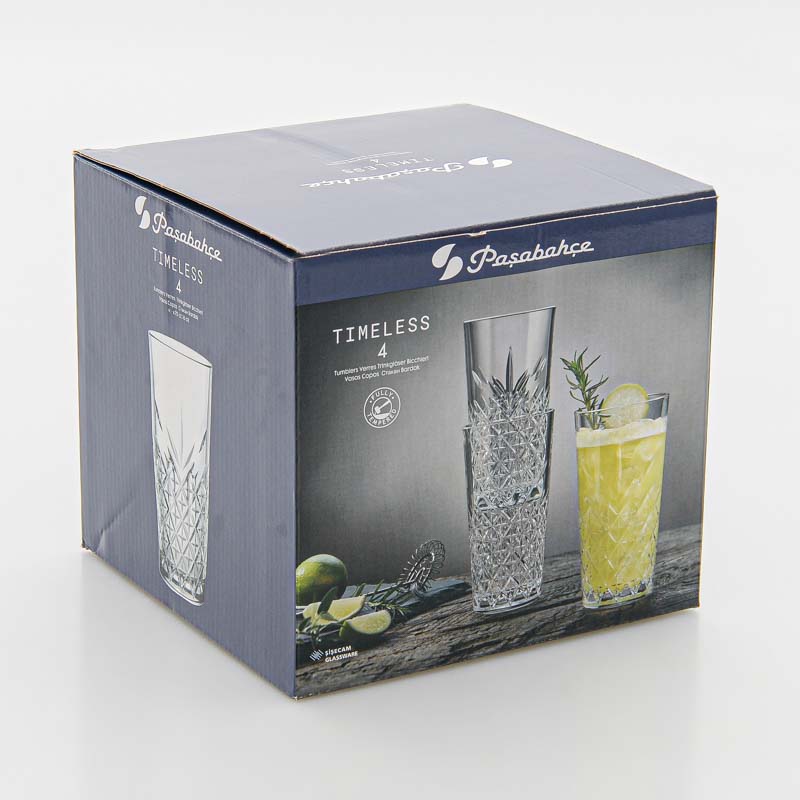 Lot de 4 verres longs 'Timeless'