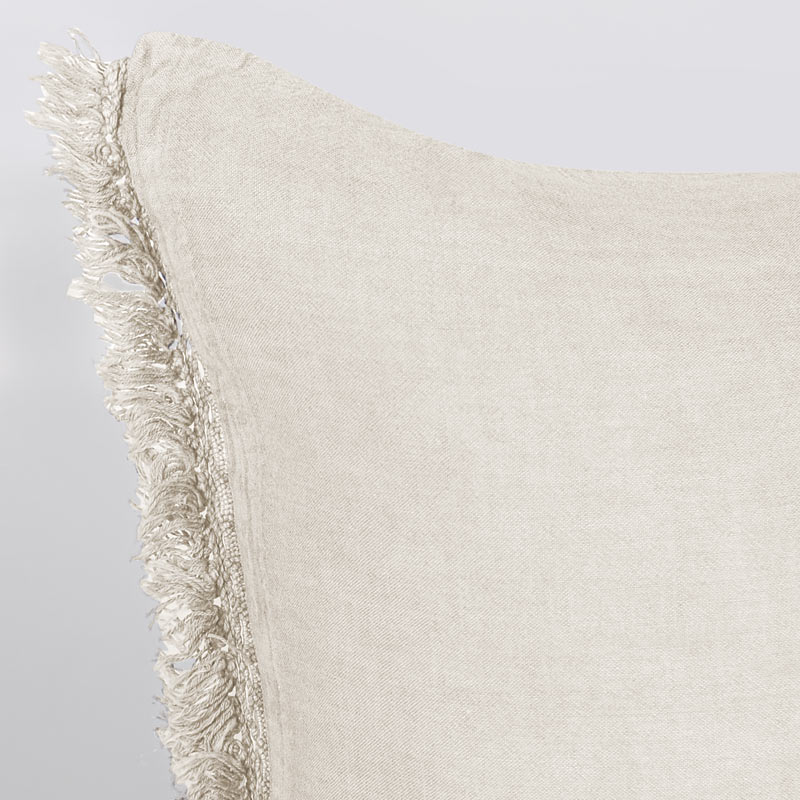Coussin 'Toscane' écru coton lavé