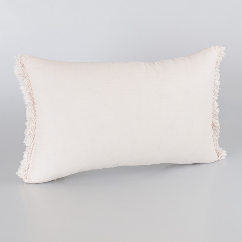 Coussin 'Toscane' écru coton lavé