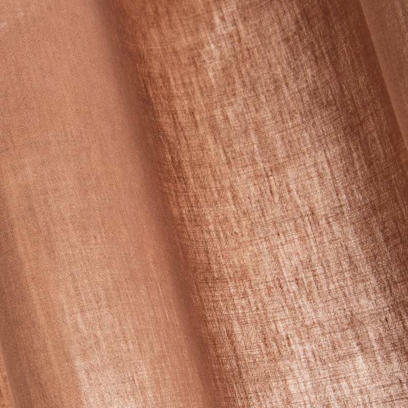 Rideau tamisant 'Toscane' terracotta coton lavé