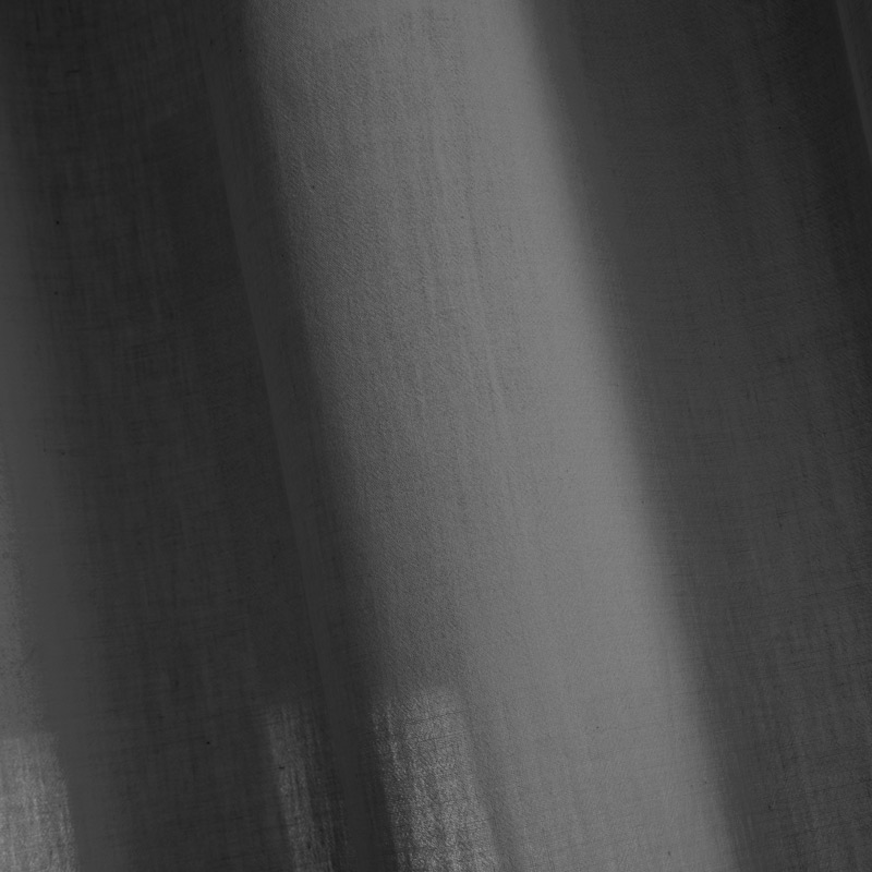 Rideau tamisant  'Toscane' gris coton lavé
