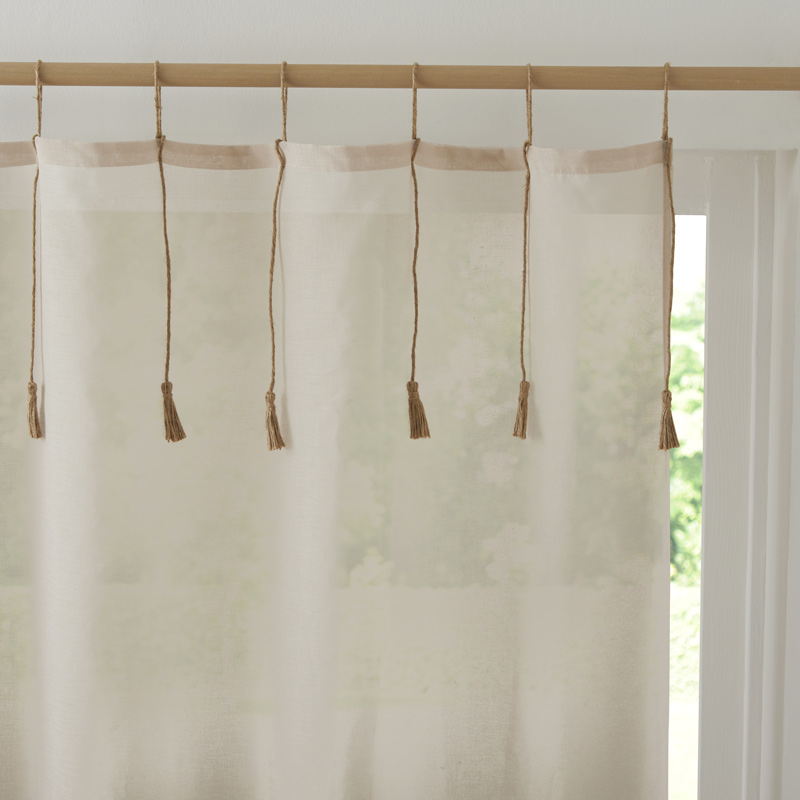 Voilage étamine 'Kigali' beige
