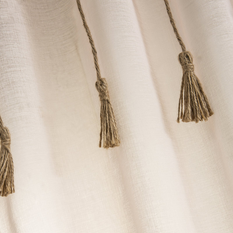 Voilage étamine 'Kigali' beige