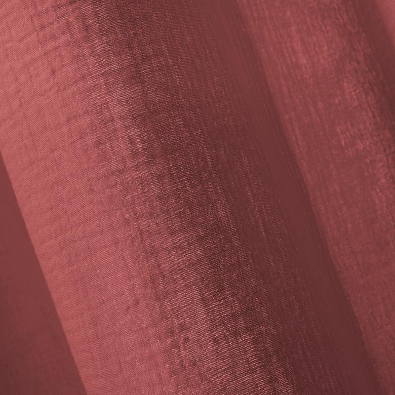 Rideau 'Idylle' en gaze de coton terracotta
