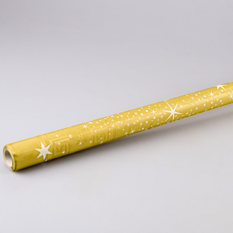 Nappe 'Voie Lactée' dorée et blanche