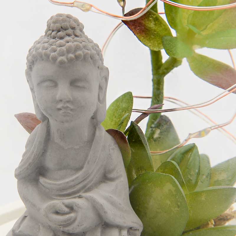 Décoration lumineuse avec bouddha