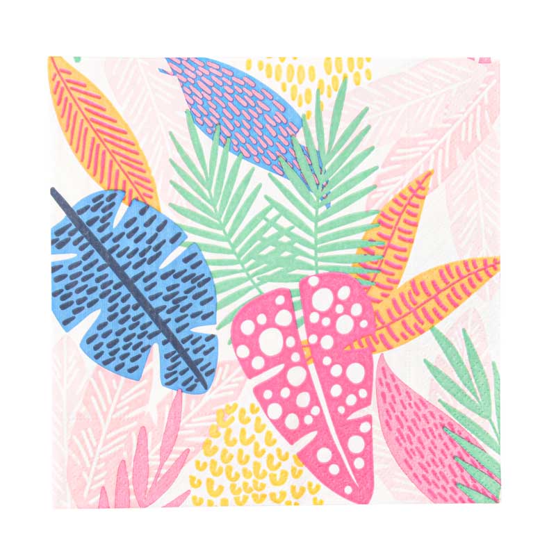 20 serviettes en papier 'Wild Leaves'