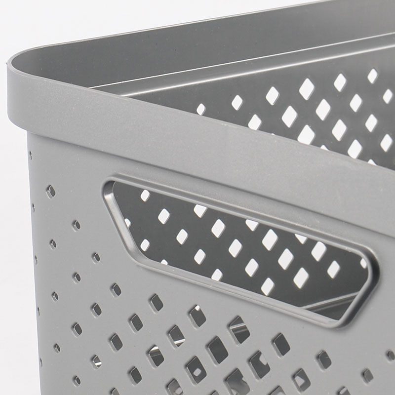 Corbeille de rangement 'Pixel' 10L gris