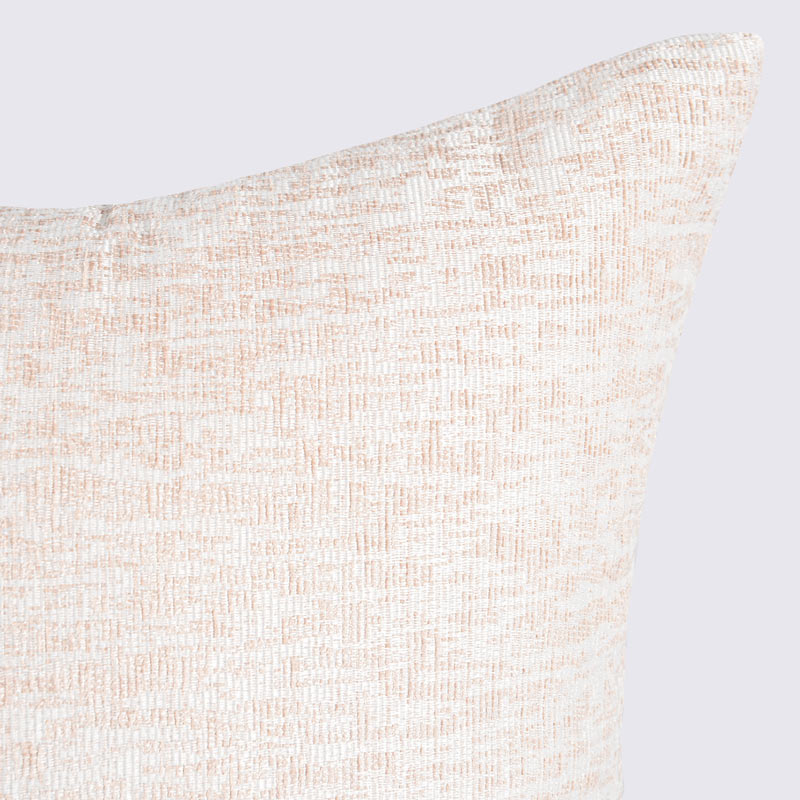 Coussin jacquard 'Romy' beige