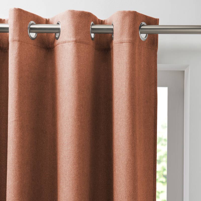 Rideau jacquard 'Magic' terracotta