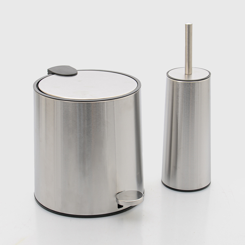Poubelle 5L couleur inox