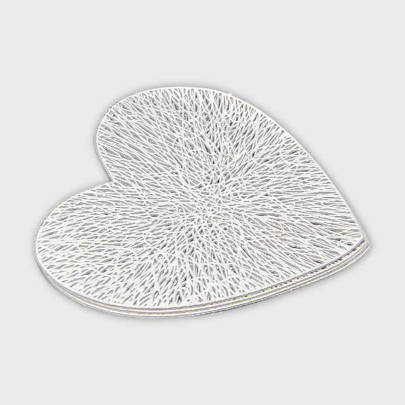 Dessous de verre 'Lovely' argenté
