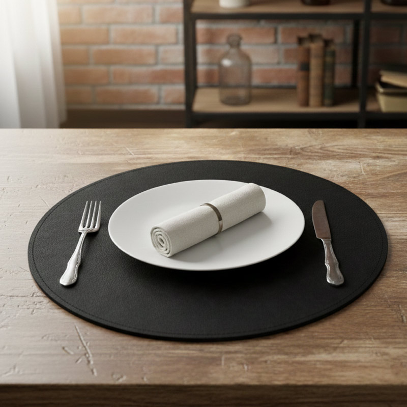 Set de table 'Cabaret' noir