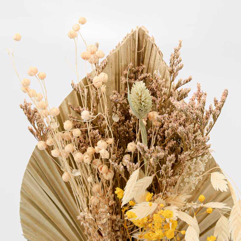 Vase avec fleurs séchées 'Palma'
