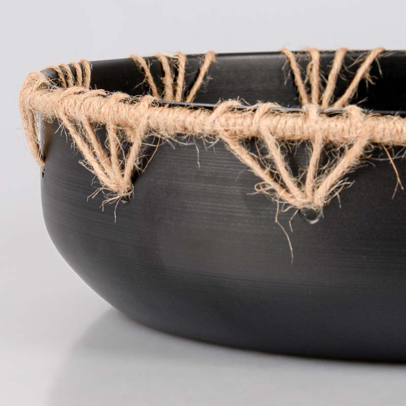 Coupe décorative 'Bamako' noir 