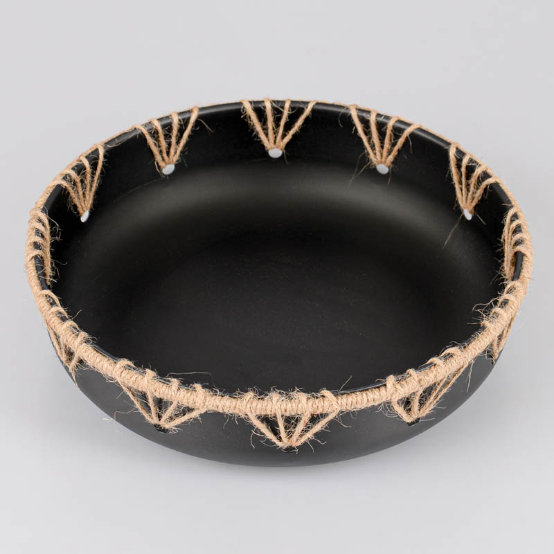Coupe décorative 'Bamako' noir 