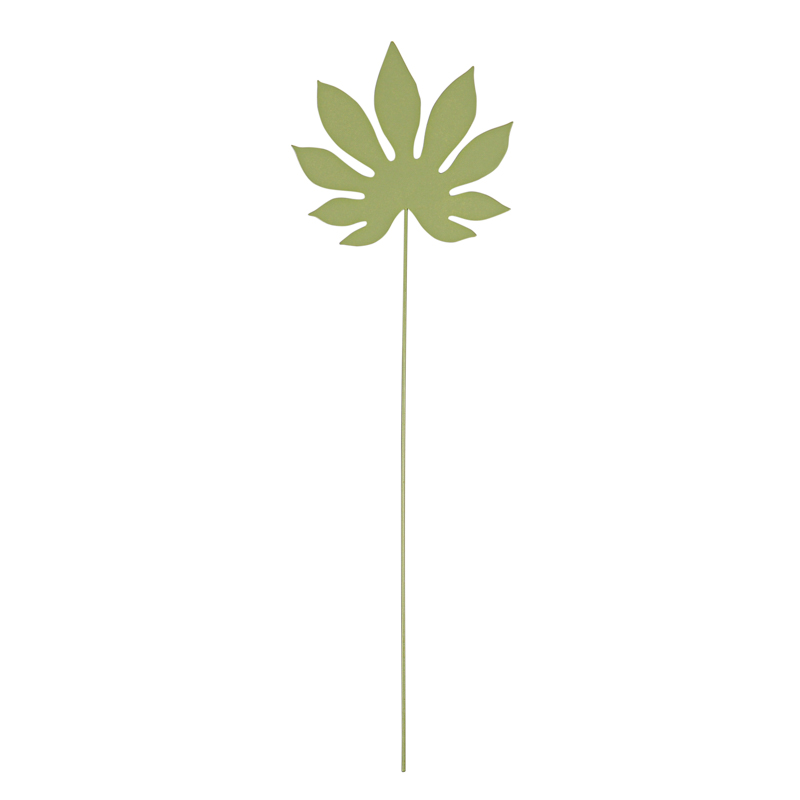 Feuille décorative en métal vert