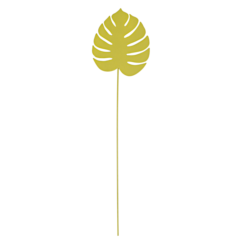 Feuille décorative en métal vert