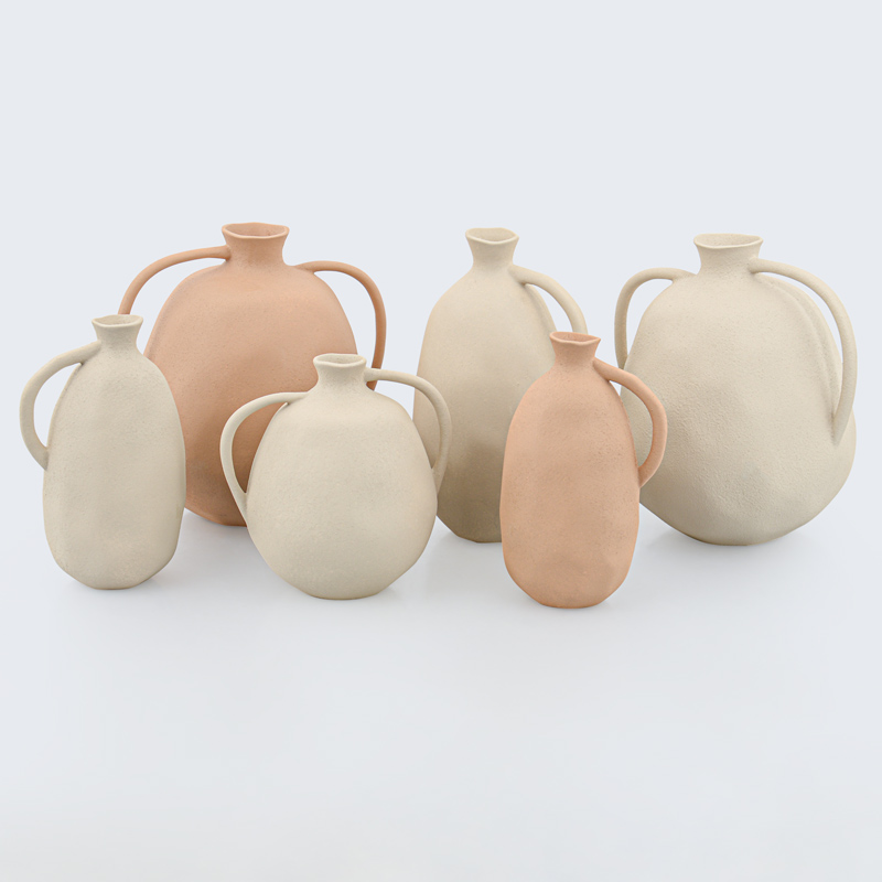 Vase 'Twisted' couleur pêche
