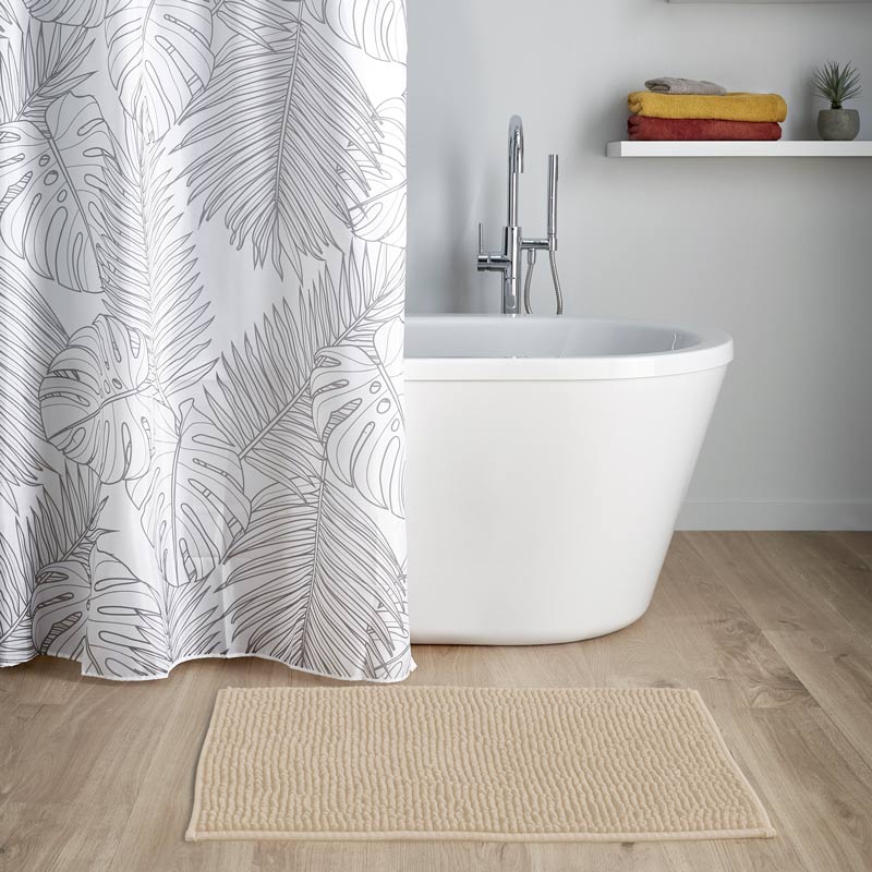 Tapis salle de bain chenille