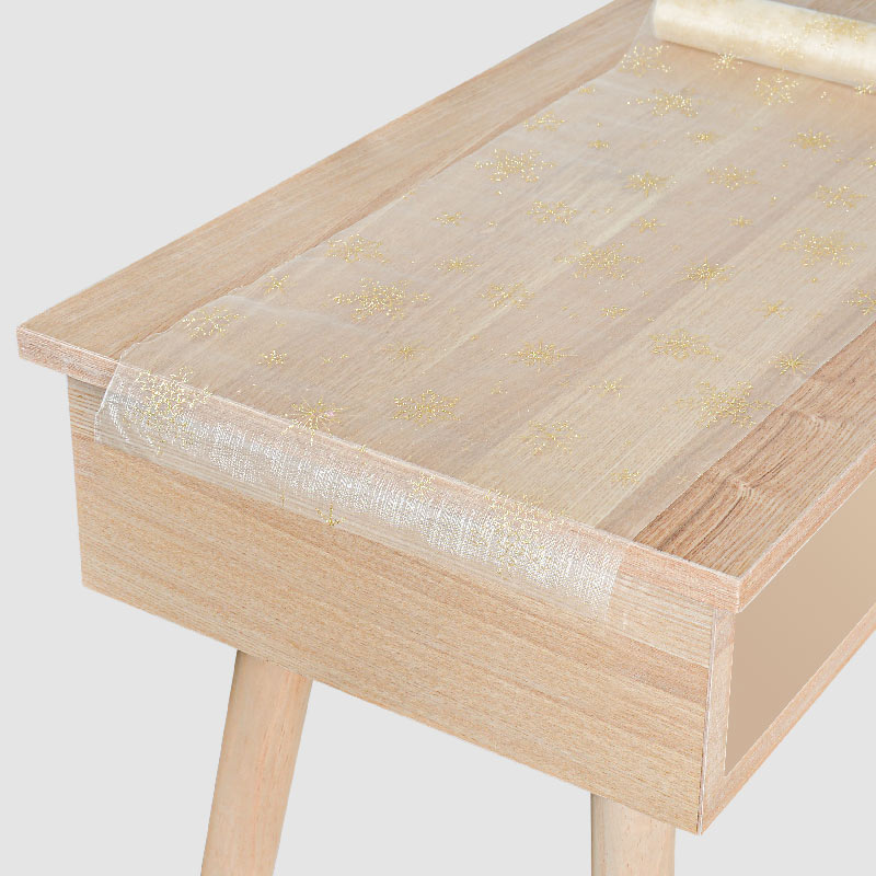 Chemin de table 'Flocky' beige/doré