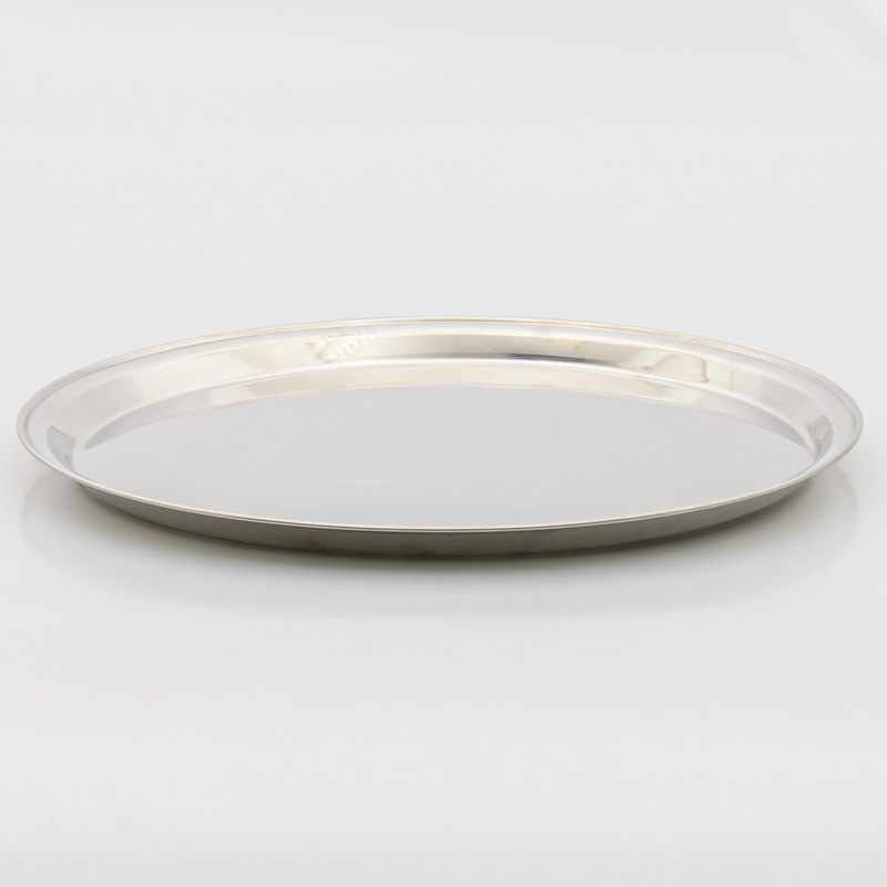 Plateau rond en inox