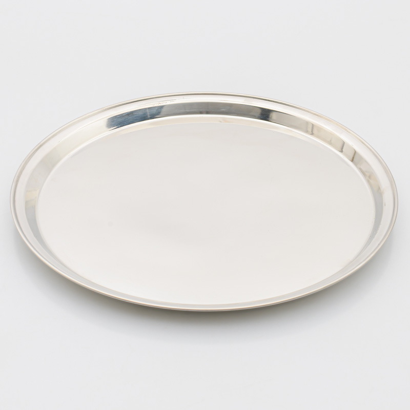 Plateau rond en inox