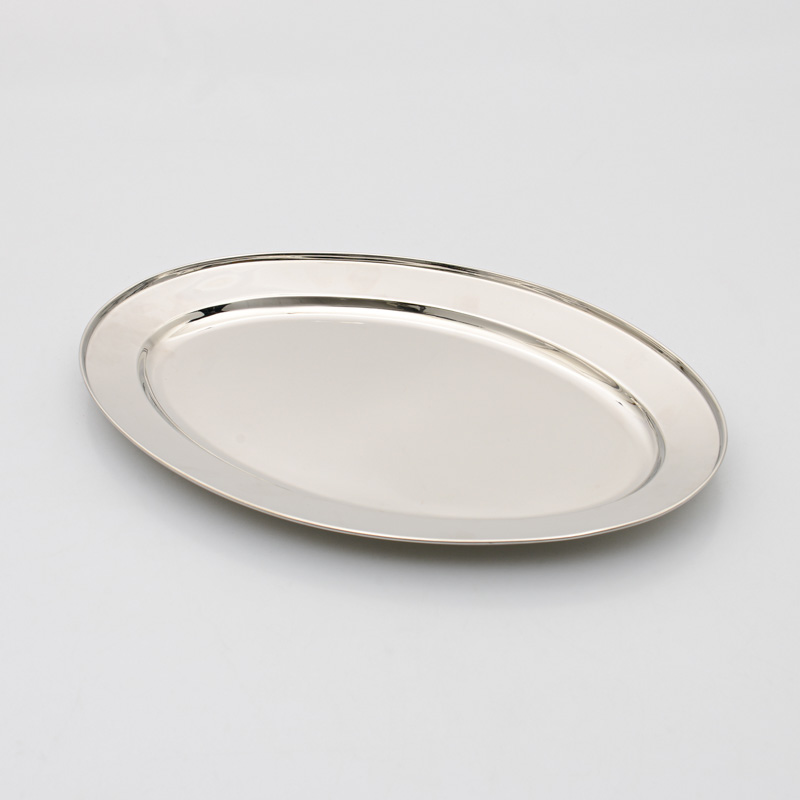 Plat ovale en inox