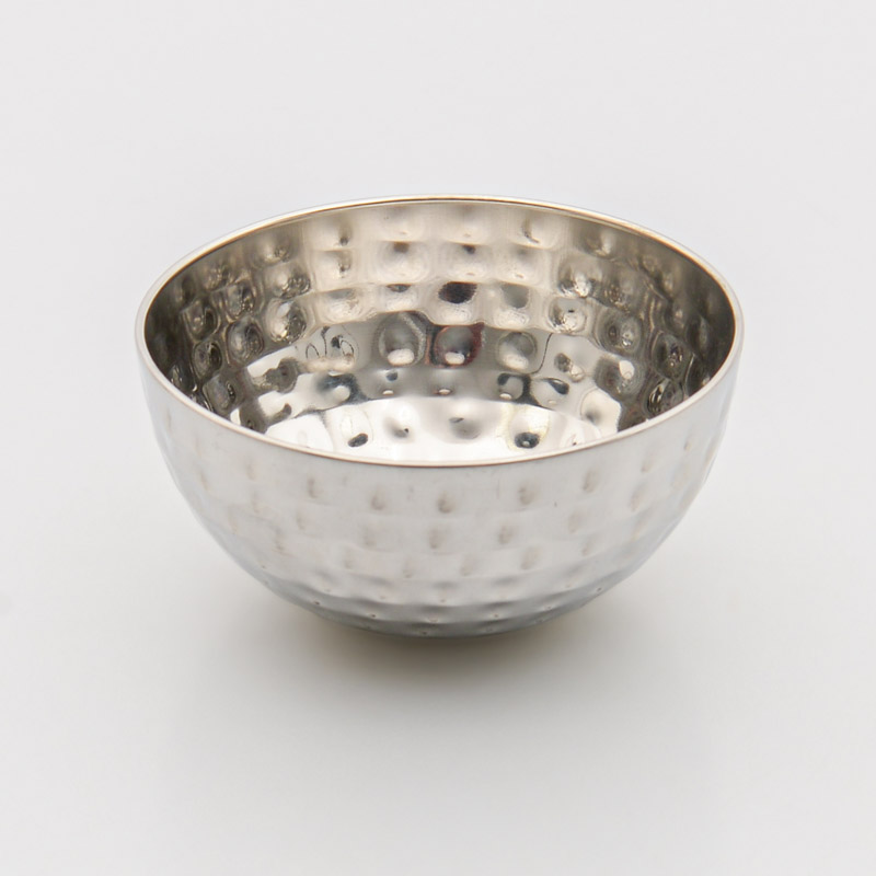 Mini saladier martelé en inox