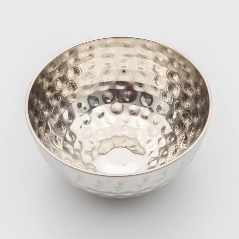 Mini saladier martelé en inox