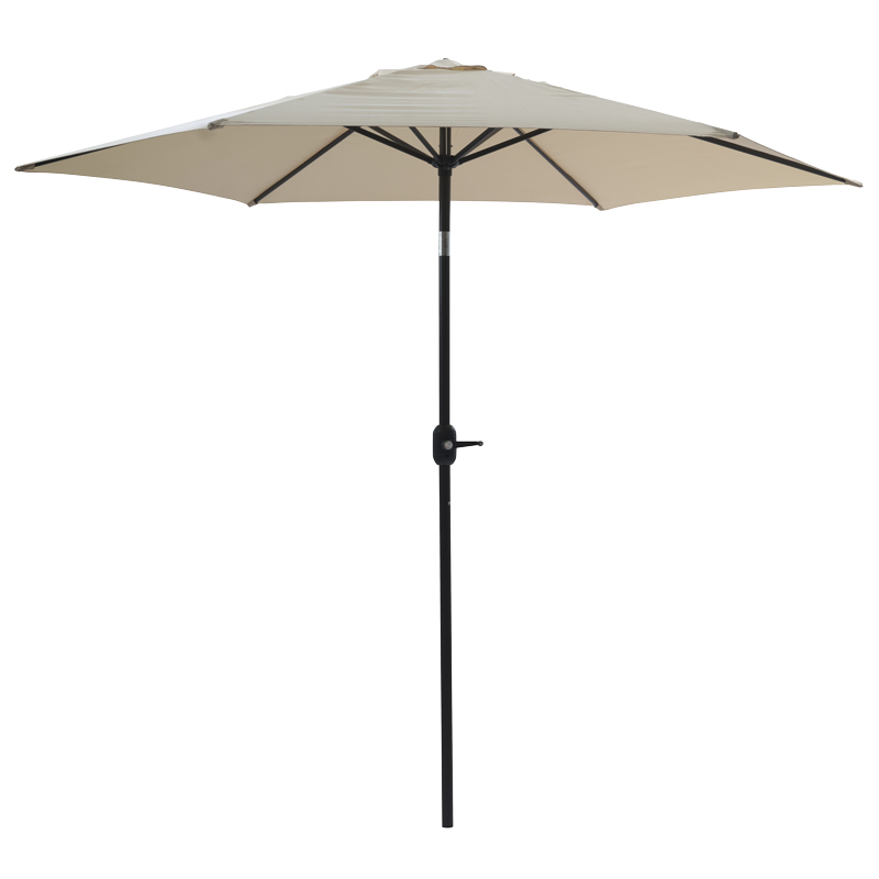 Parasol droit couleur crème