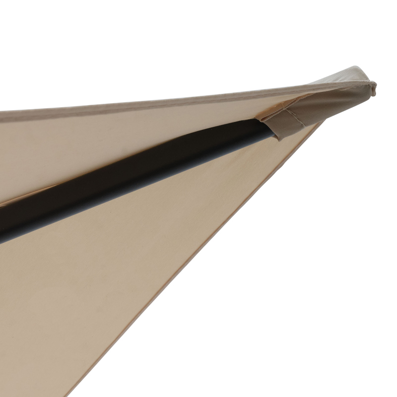 Parasol droit couleur crème
