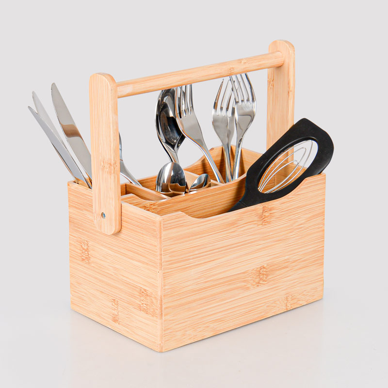 Porte-couverts en bambou 