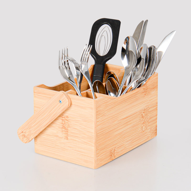 Porte-couverts en bambou 