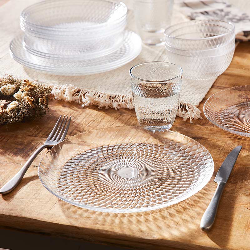 Assiette plate 'Pampille Clear'