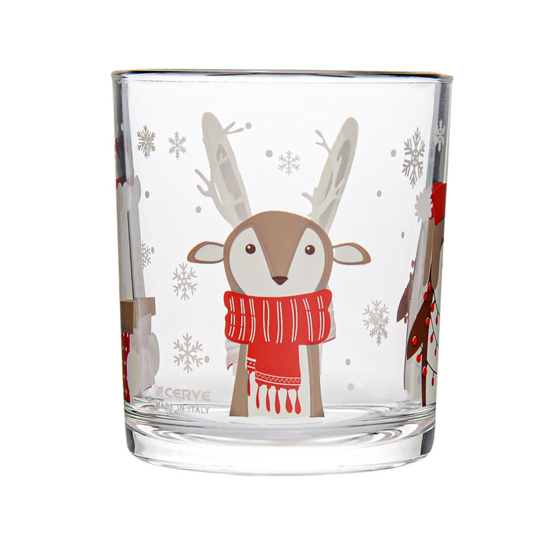 Lot de 3 verres bas 'Winter Friends'