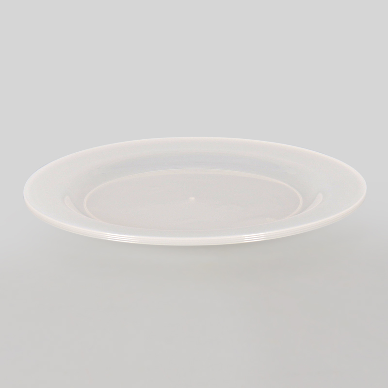 4 assiettes réutilisables blanches