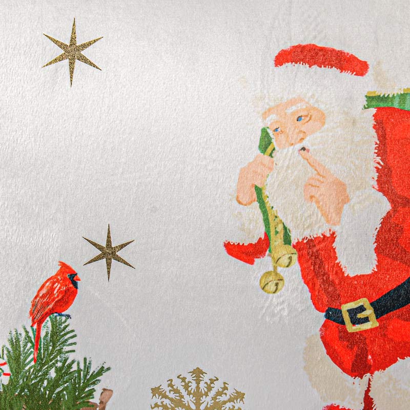 Coussin 'Père Noël' imprimé traineau