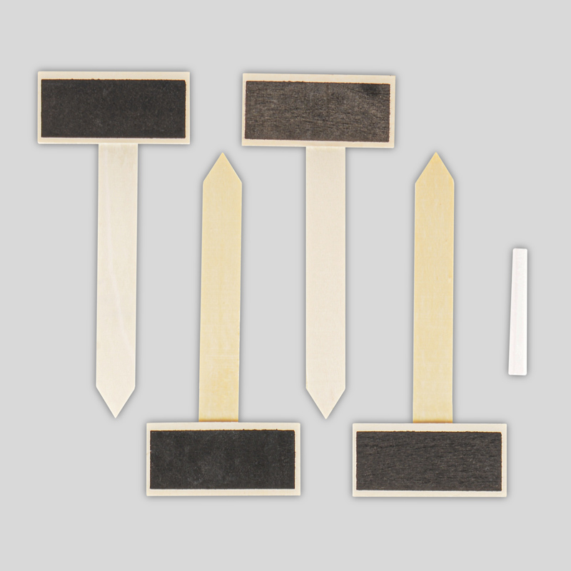 Lot de 4 pics ardoise pour plantes